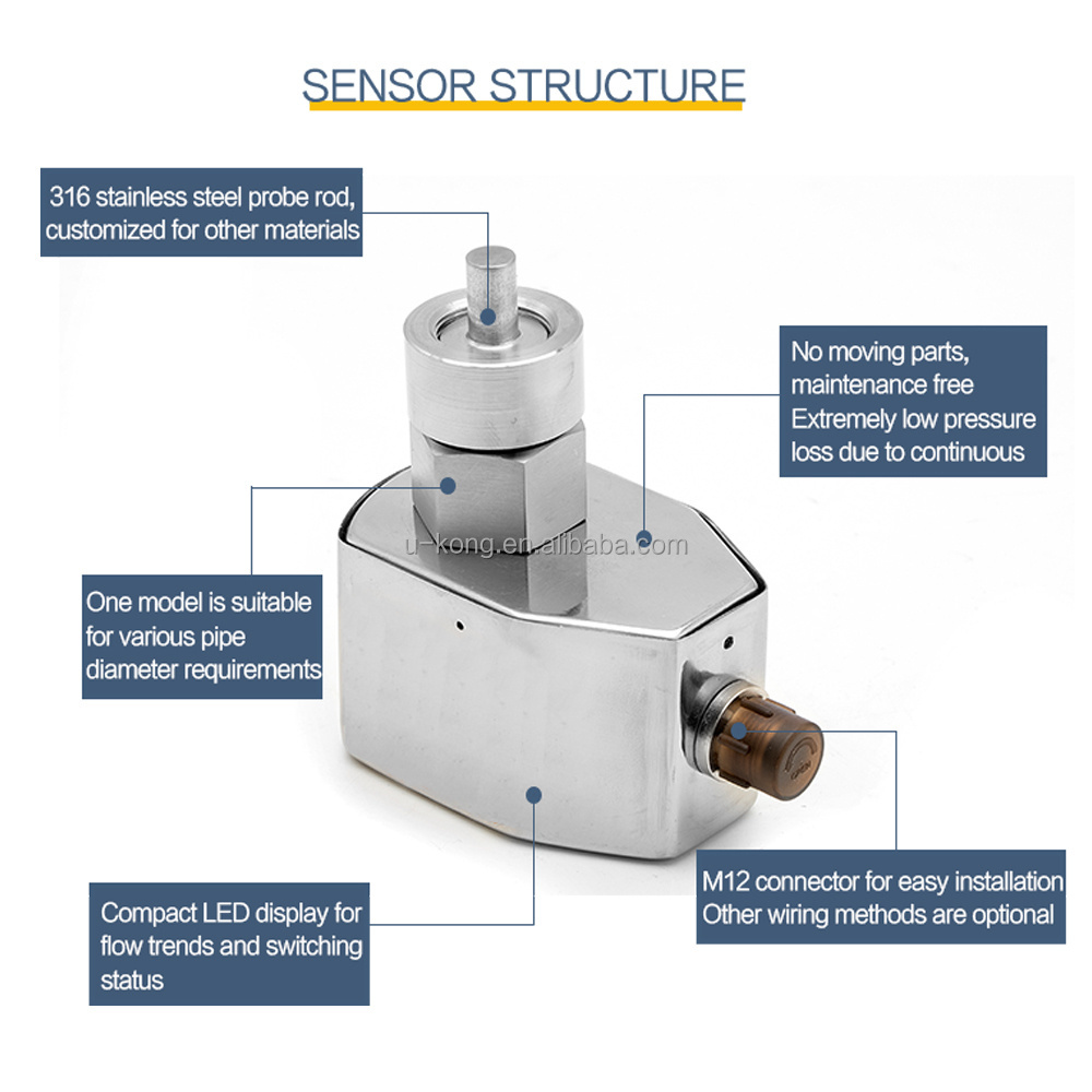 Water Oil hydraulic PNP NPN relay SPDT Thermal Water Cycle Thermal flowswitch Flow Switch for pump