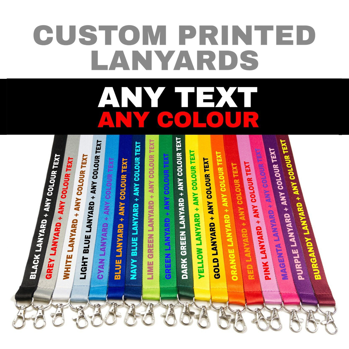 Factory Manufacturer Wholesale Blank Sublimation Polyester Nylon Plain Custom Neck Strap Promotional Lanyards with Logo Printing