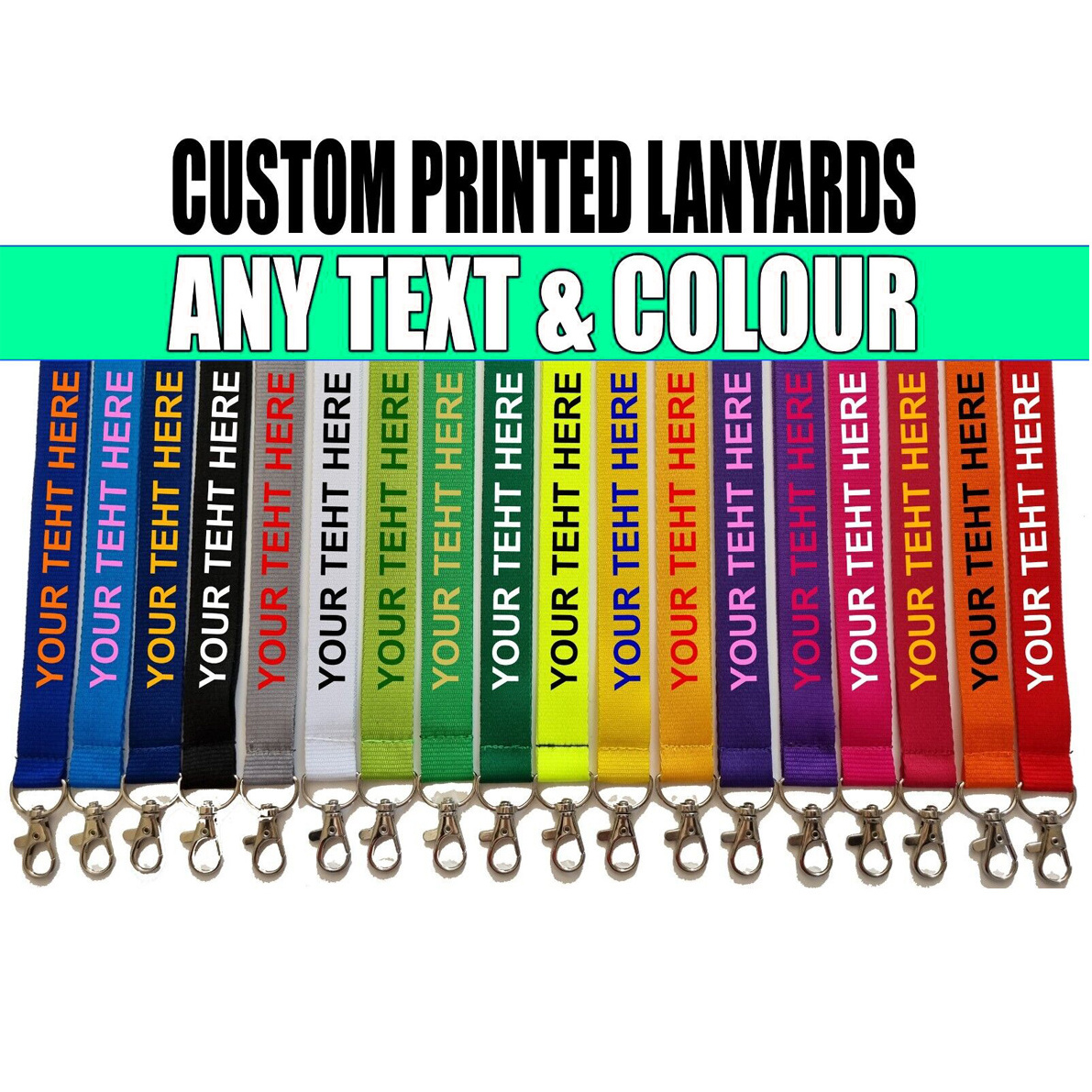 Factory Manufacturer Wholesale Blank Sublimation Polyester Nylon Plain Custom Neck Strap Promotional Lanyards with Logo Printing