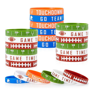 Bulk Custom Your Own Rubber bracelet Wristband with Game Day Match events gifts silicone Wrist Band bracelet silicone p