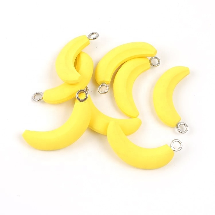 High Quality Custom Fruit Logo banana Plastic Rubber PVC Bag Zipper Puller Rubber Silicone Zip Puller / slider for Bags