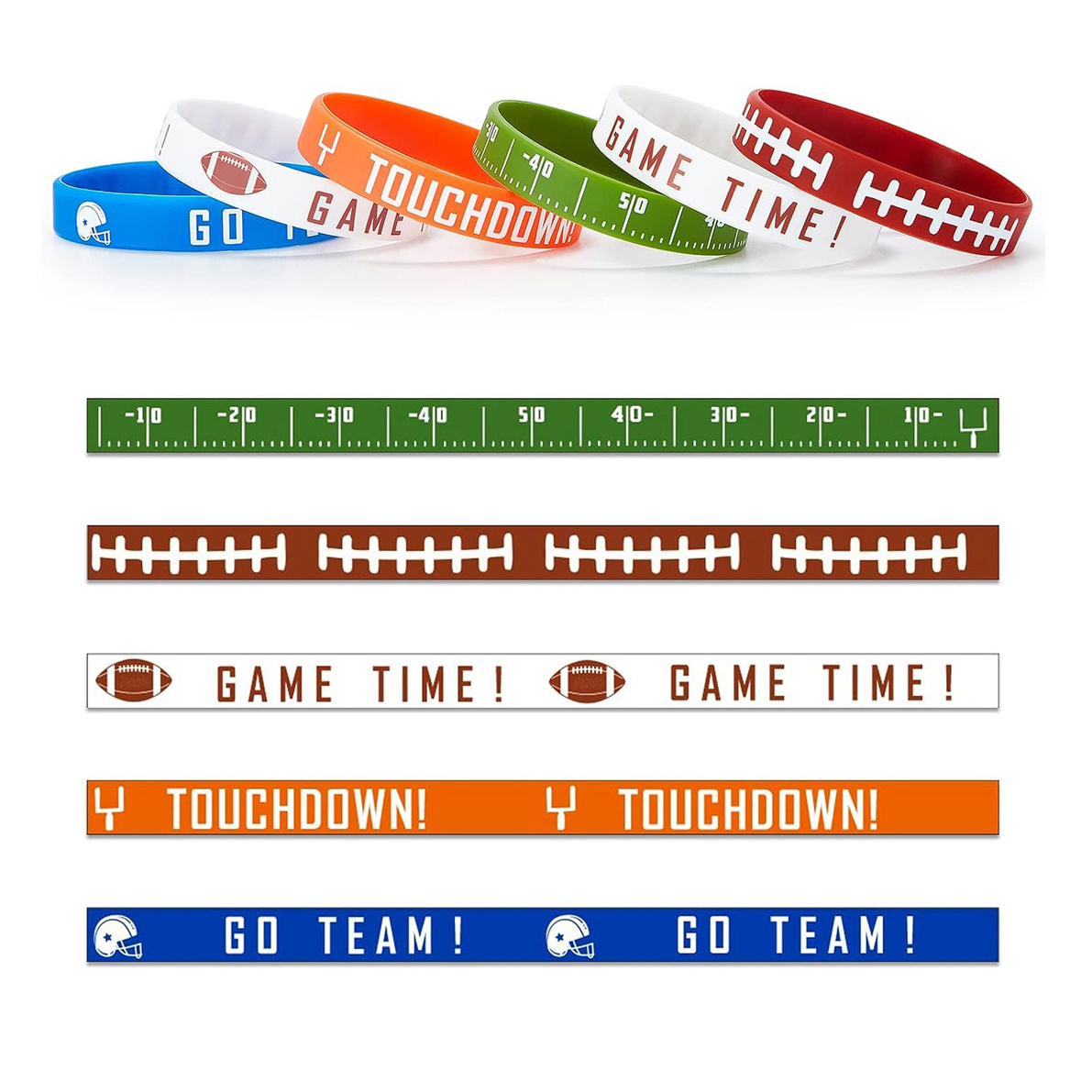 Bulk Custom Your Own Rubber bracelet Wristband with Game Day Match events gifts silicone Wrist Band bracelet silicone p