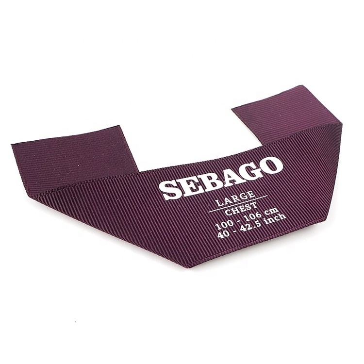 High Density Damask Clothing Woven Labels Custom Printed Private Logo Fabric Neck Labels Folded Textile Use Free Sample