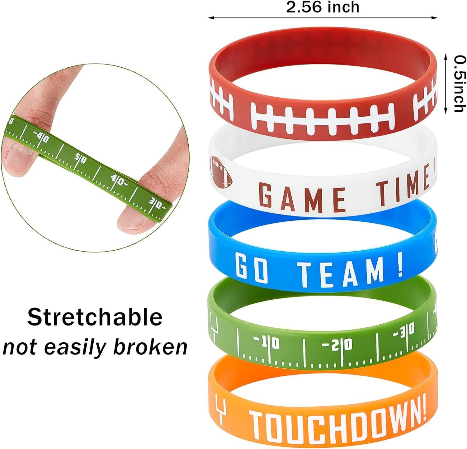 Bulk Custom Your Own Rubber bracelet Wristband with Game Day Match events gifts silicone Wrist Band bracelet silicone p