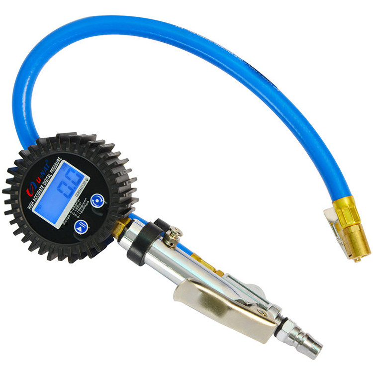 0.1 Resolution Tire Inflator with Pressure Gauge 255 PSI Digital Heavy Duty Brass Ari Chuck 529g N.Weight Tire Inflator Gauge