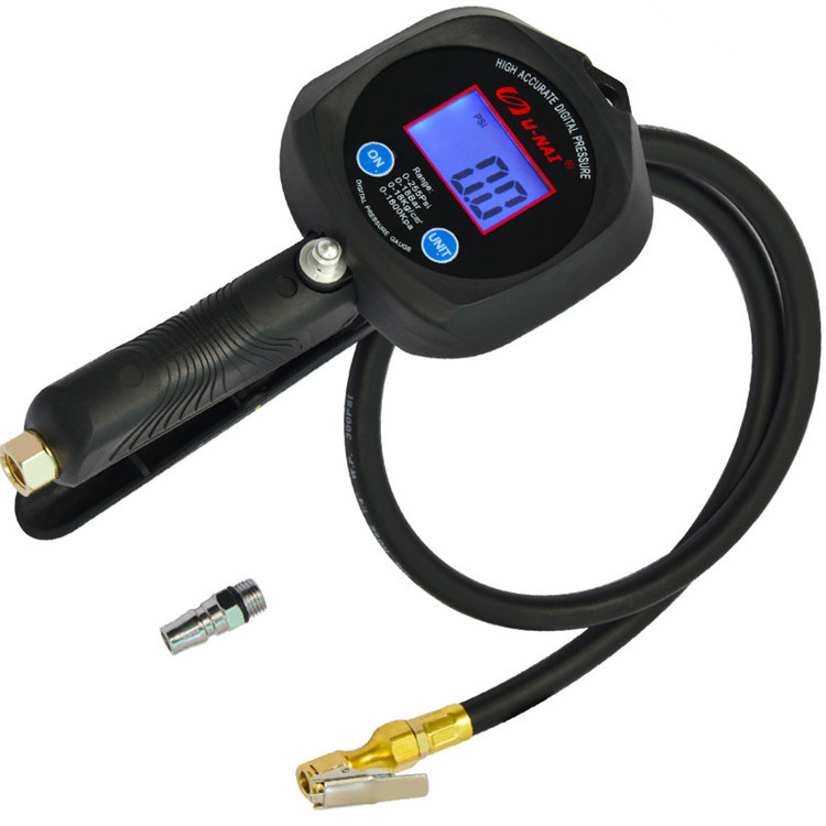 Unai 9809 digital tire inflator with gauge