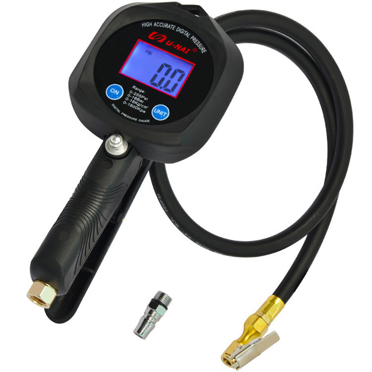 Unai 9809 digital tire inflator with gauge