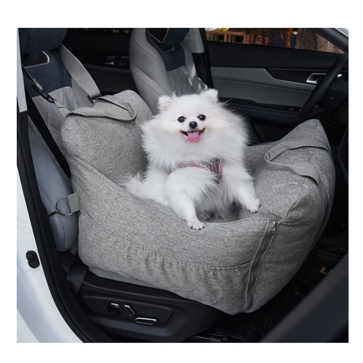 Dog Car Booster Seat travel and outdoor pet bed Car Seat for  Dogs with Removable Pillow & Safety Belt Washable Pet sofa bed