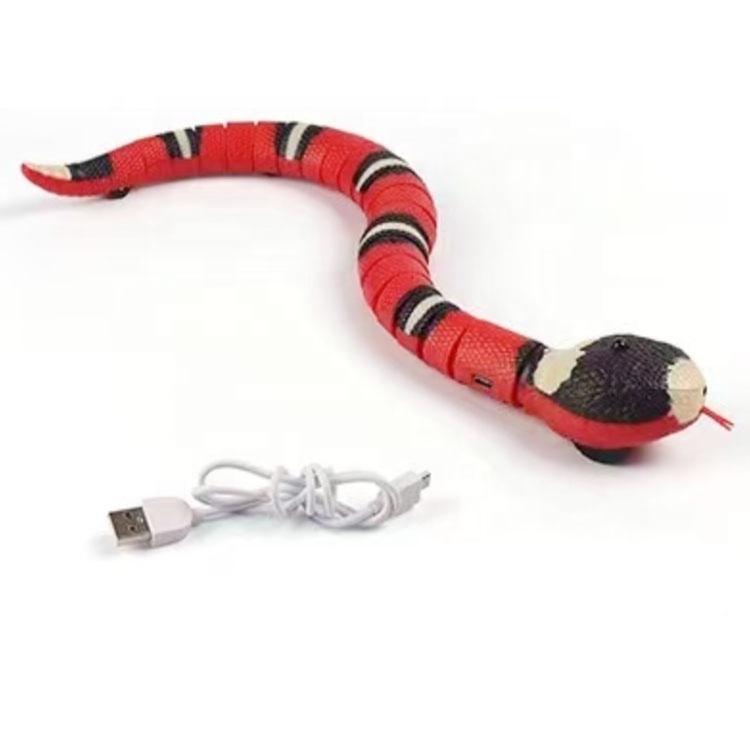 Smart Sensing Interactive cat toys-Automatic Electronic Snake Pet toys Play USB Rechargeable Kitten Toys for Cats Dogs