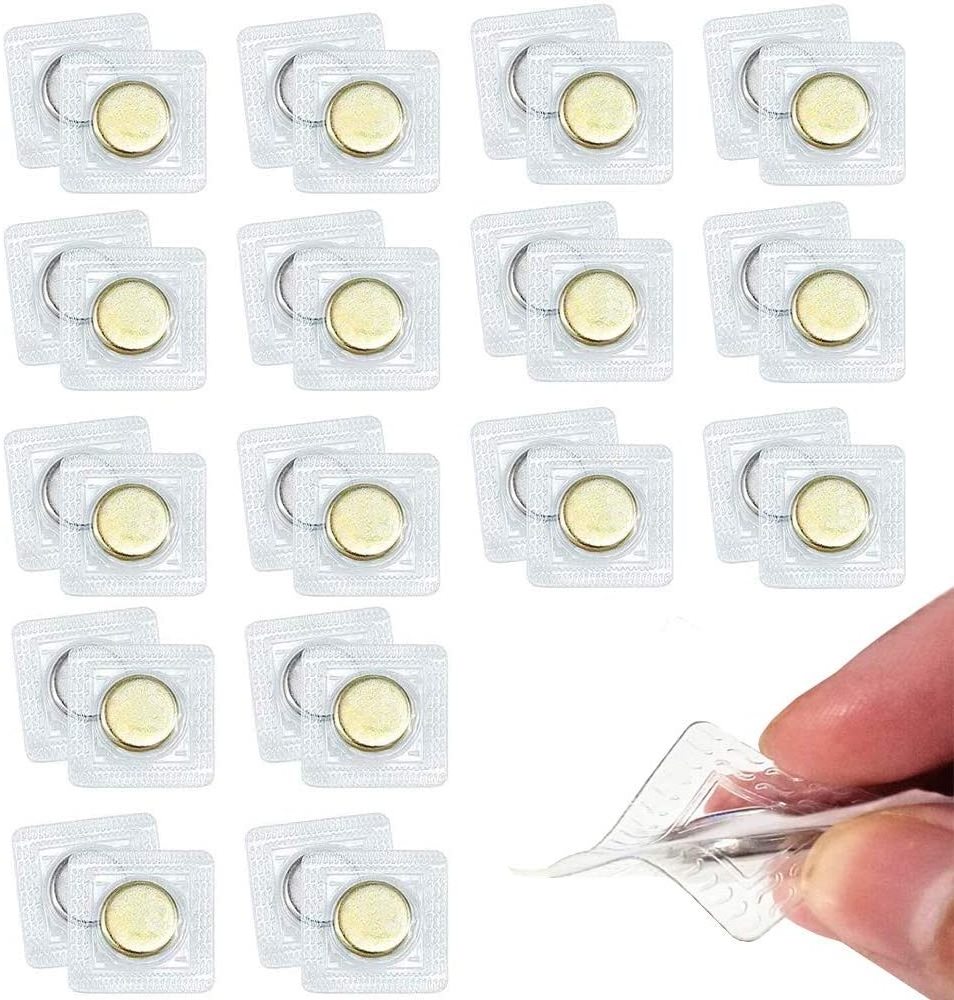 Hidden Sew Magnetic Snap PVC Invisible Magnetic Closure Buttons For Carton