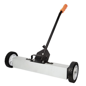 Light Hand Push Type Metal Street Sweeper Road Magnet Floor Sweeper with Wheels