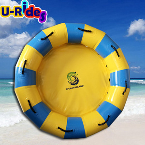 Custom Logo 4 Person 72" Soft pad float raft Inflatable Water Park slide tube drift Round water raft For Fiberglass Pool Slide