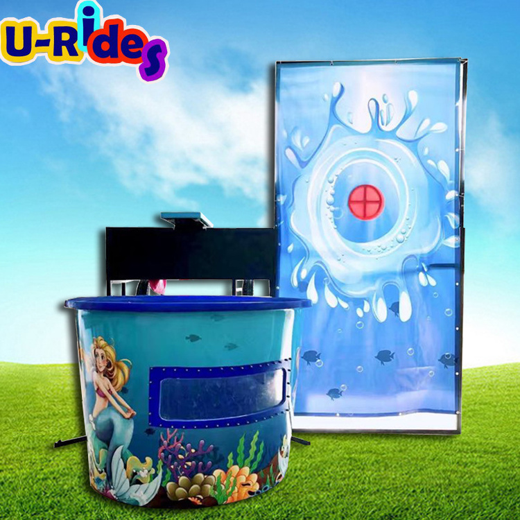 Amusement Rides Round Dunk Tank with Plastic water bucket for amusement water Fun