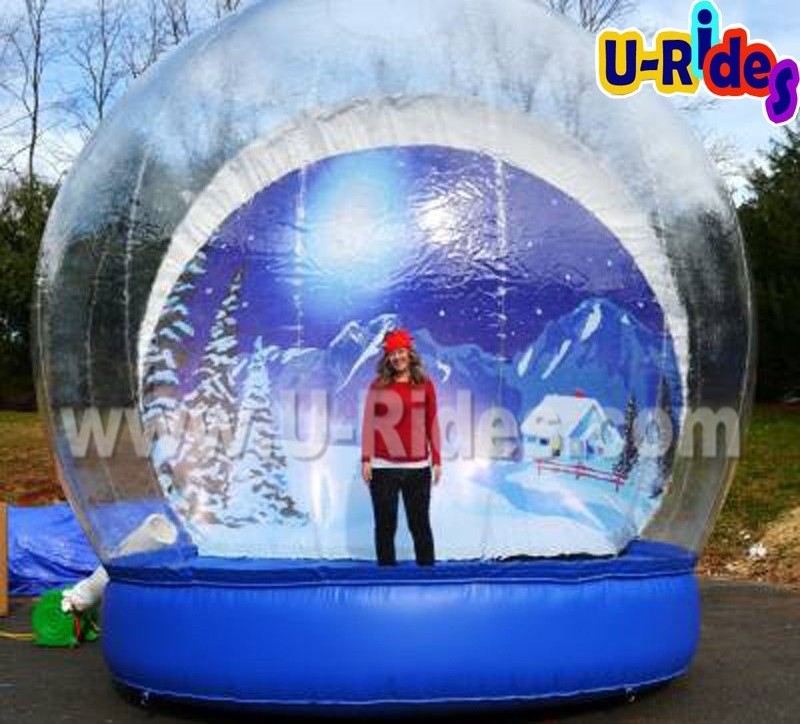 inflatable advertising snow bubble ball christmas giant inflatable snow globe for event