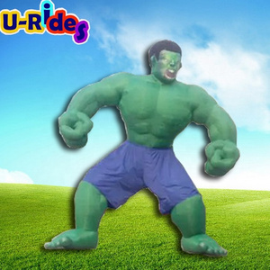 The Hulk advertising inflatable green giant man cartoon