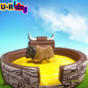 kids adults crazy sport games amusement equipment commercial electrical rodeo bull inflatable mechanical bull for rental