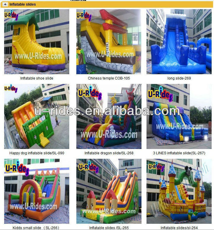 Challenge inflatable obstacle slide with dounel lanes inflatable stair slide for kids and adults