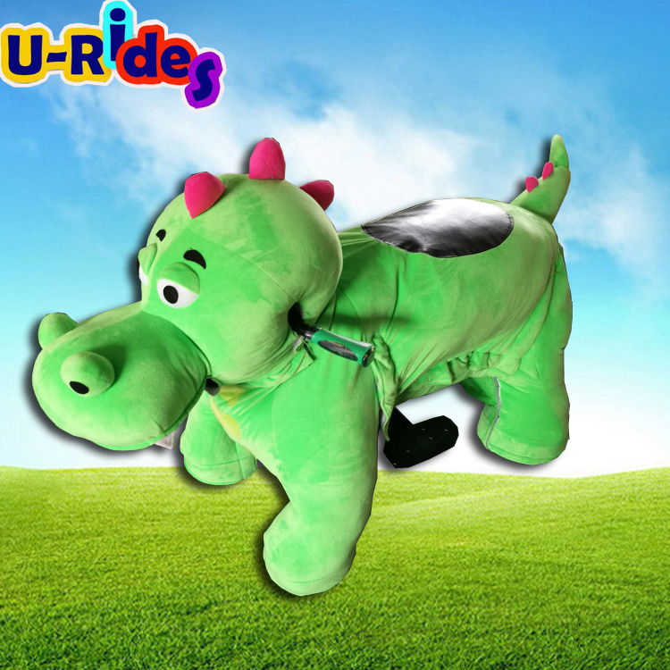 Plush Big size Stuff walking animal ride electric scooter ride on animal for mall