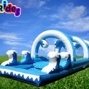 commercial High quality  water park entertainment  funny inflatable water slide slip and slide for adult