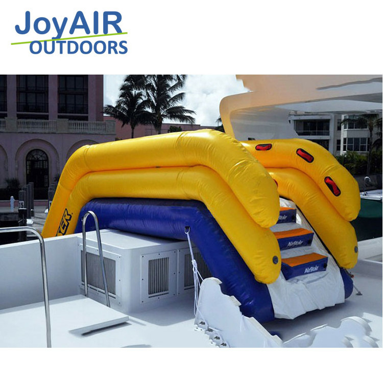 Wholesale Outdoor Customized PVC Inflatable Water Slide Inflatable Boat Dock Slide For Boat Yacht