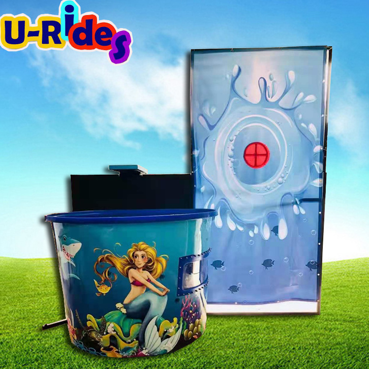 Amusement Rides Round Dunk Tank with Plastic water bucket for amusement water Fun