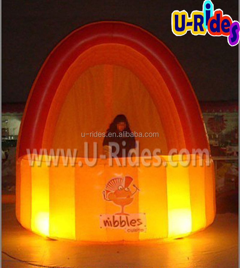 advertising LED lighting Inflatable Concession Stand PVC custom portable inflatable booth tent for outdoor trade show