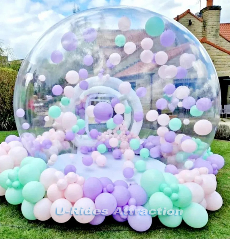 New style popular inflatable air blow up dome house clear inflatable bubble balloon  house for wedding birthday party