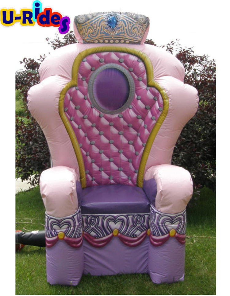 inflatable princess throne chair