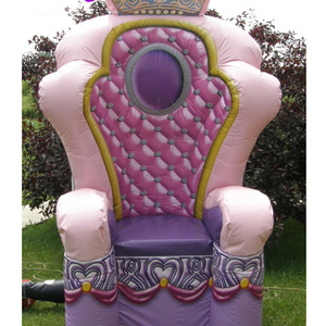 inflatable princess throne chair