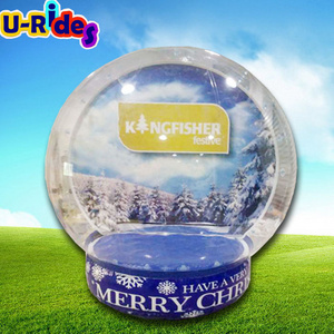 inflatable advertising snow bubble ball christmas giant inflatable snow globe for event