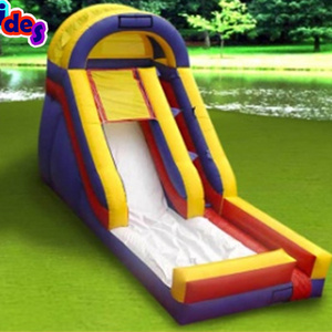 China cheap big inflatables slides inflatable dry/ water slides with arch for kids and adults