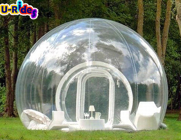 lawn Inflatable transparent clear portable outdoor single tunnel house bathroom PVC dome igloo tent inflatable bubble tent for