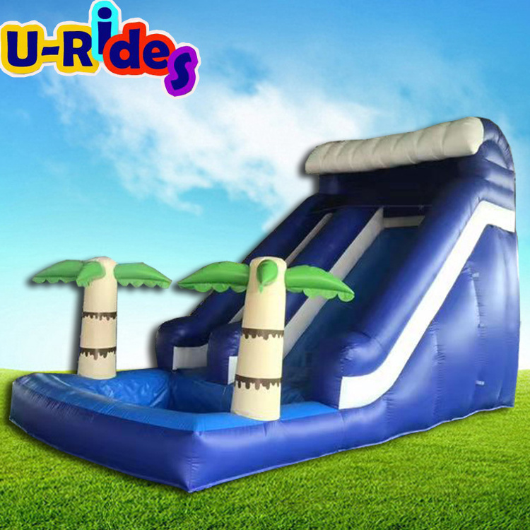 Factory wholesale large 8m long inflatable palms jungle slide jumper bouncer  inflatable water slide for trampoline park