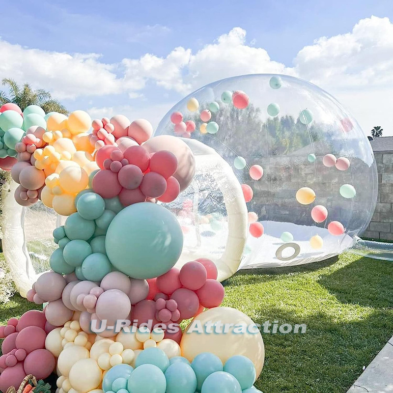 New style popular inflatable air blow up dome house clear inflatable bubble balloon  house for wedding birthday party