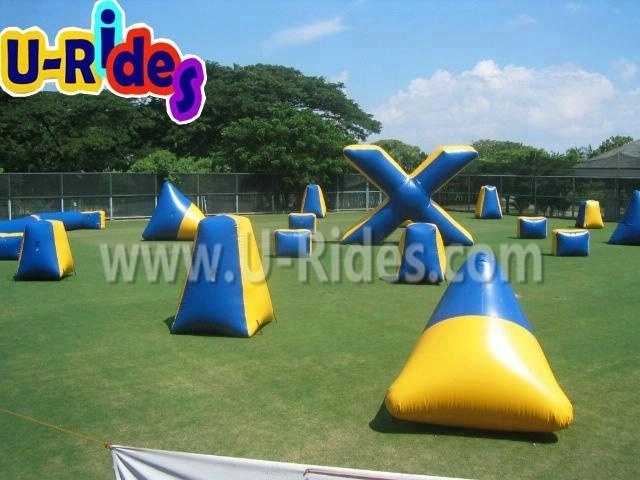 45 bunkers Xtreme RPO Paintball Field sport shooting target archery game 7 Man Team inflatable bunkers paintball game for sale