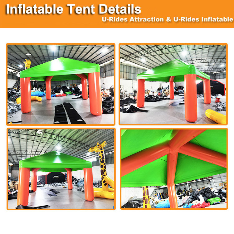 Hot sale nice bule and white Inflatable open tiki bar inflatable booth tent for party event