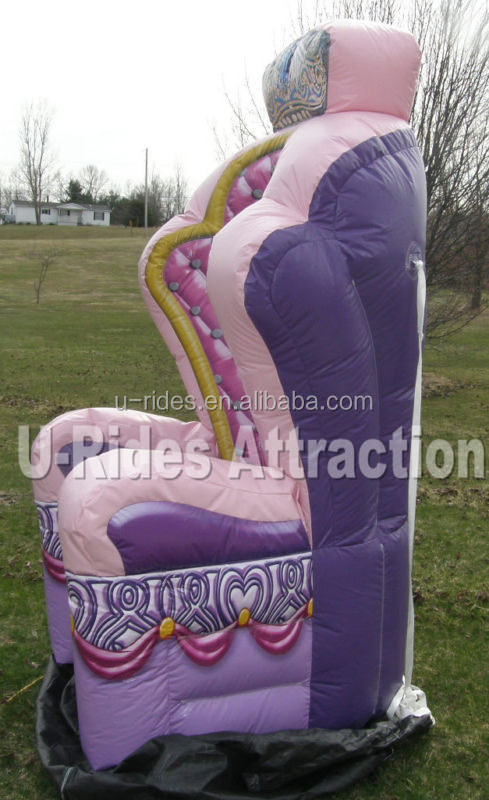 inflatable princess throne chair