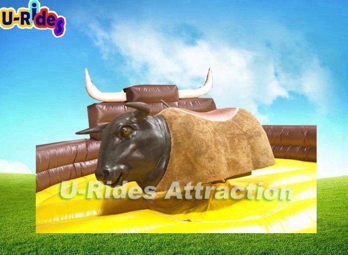 kids adults crazy sport games amusement equipment commercial electrical rodeo bull inflatable mechanical bull for rental