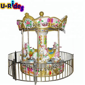 Factory mechanical musical  games amusement merry-go-round equipment funny electric carousel horse ride for sale