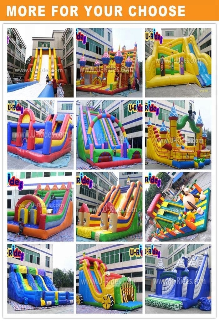 Factory prices  inflatable double  stair slide jumping inflatable water slide  with pool for kids