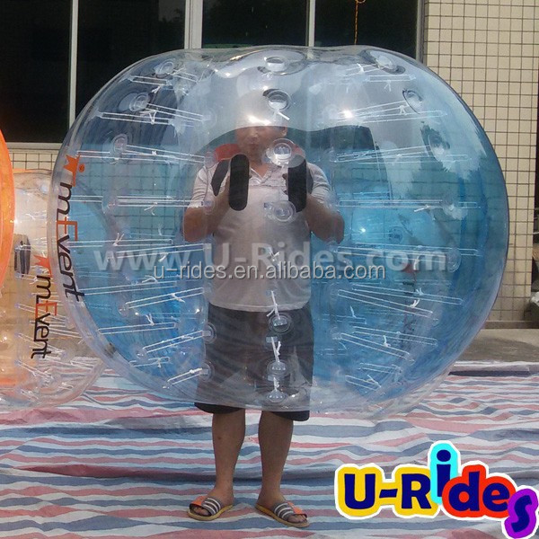 Go karts Football bubble soccer Human hamster knocker ball clear orange color inflatable bumper ball for Sports Commercial Event