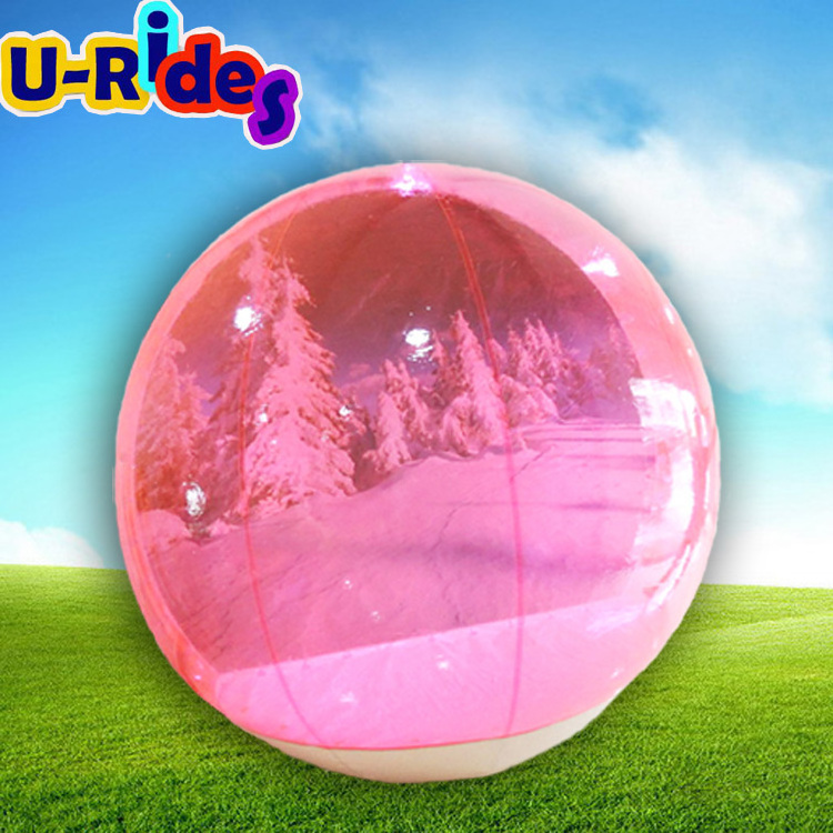 Wholesale clear giant inflatable snow globe human size blow up big inflatable christmas snow globe