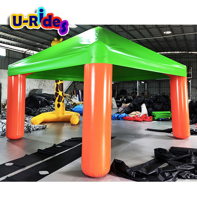 Hot sale nice bule and white Inflatable open tiki bar inflatable booth tent for party event