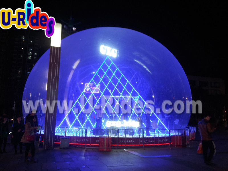 Popular Christmas Snowball Giant Inflatable Snow Globe Ball  For Christmas Decorations Display