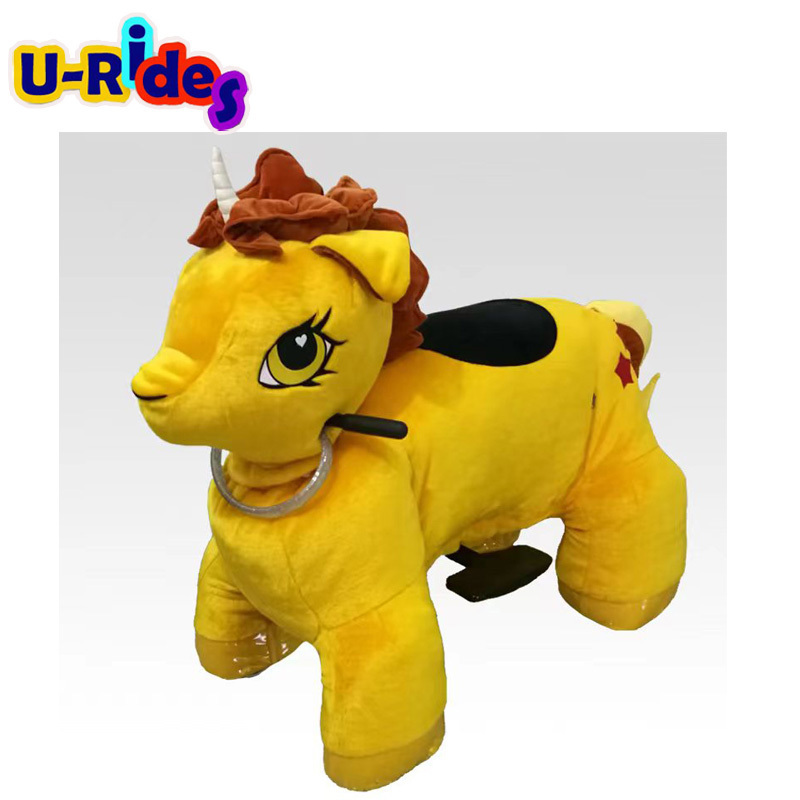 Hot selling animal ride  electric motorized plush cars kids ride on unicorn animal toy animal electric ride on car