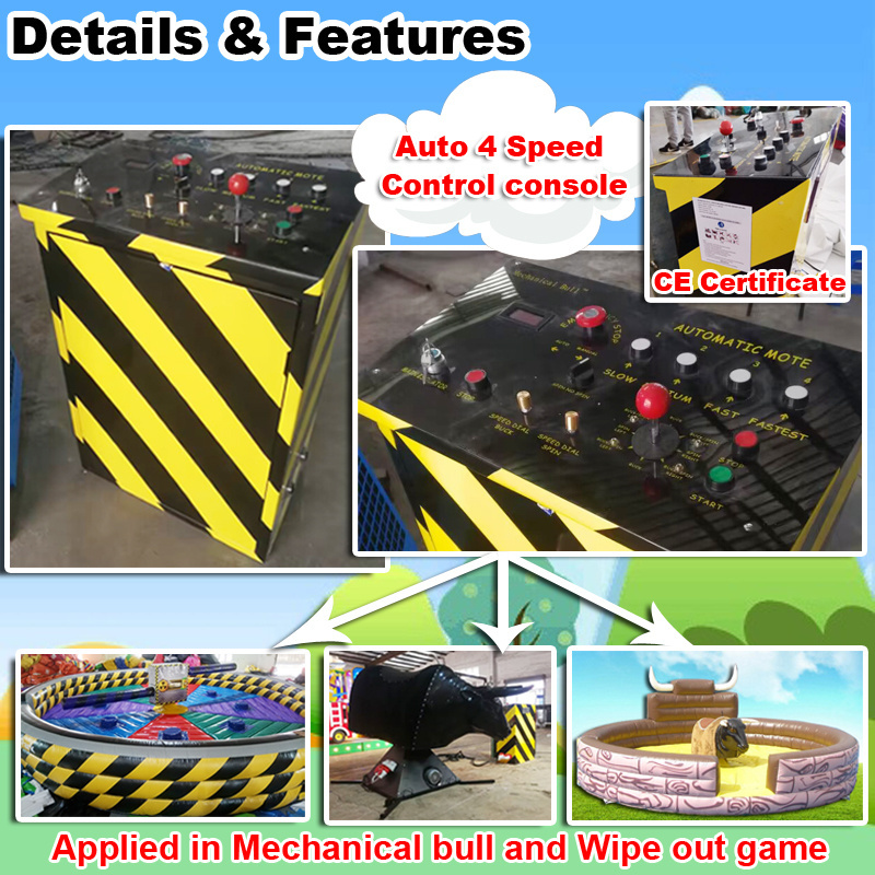 kids adults crazy sport games amusement equipment commercial electrical rodeo bull inflatable mechanical bull for rental