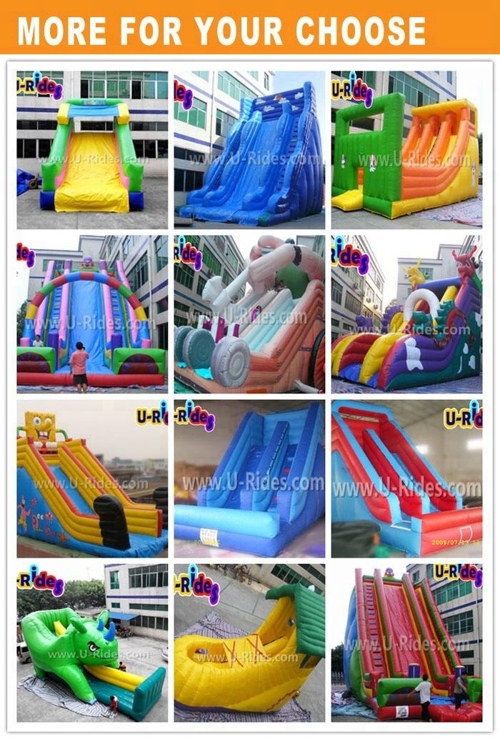 Factory prices  inflatable double  stair slide jumping inflatable water slide  with pool for kids