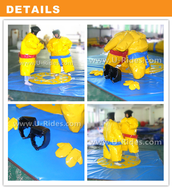 Custom Inflatable Sports Games Bat Man Sumo Wrestling Foam Padded Sumo wrestler suit costume For Indoor or Outdoor playground