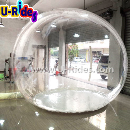 custom outdoor commerical life size clear Bubble dome snow ball transparent inflatable snow globe tent for camping