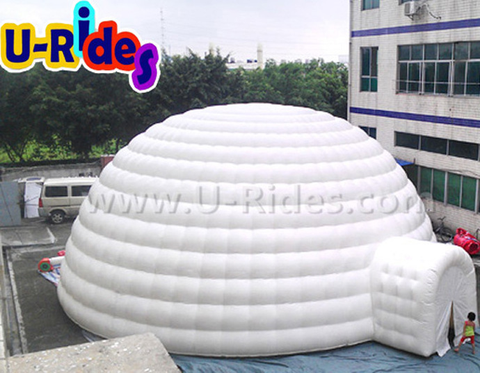 Wholesale outdoor white giant inflatable igloo dome tent  inflatable air dome tent for playhouse